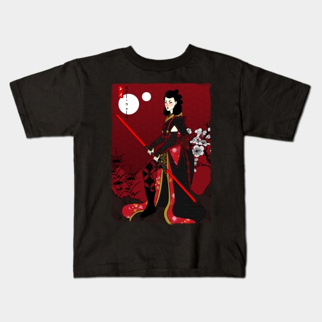 The Dark Warrior Kids T-Shirt by etoeto